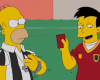 España soborna al árbitro Homer Simpson en el Mundial